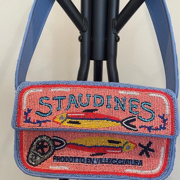 Staud Tommy Beaded Sardines Shoulder Bag NWOT - Picture 2 of 15
